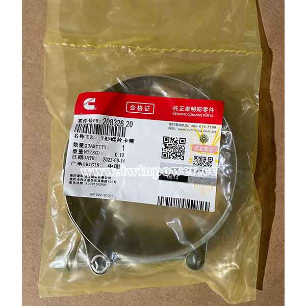 Cummins T Bolt Clamp 208326,genuine CCEC parts