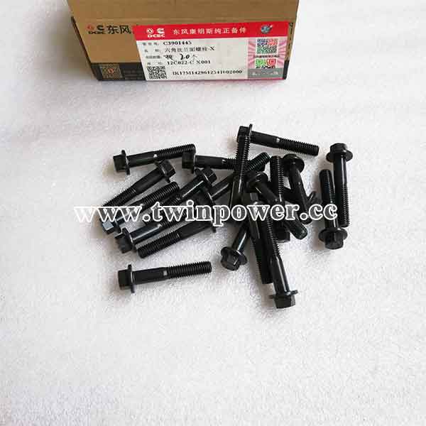 Cummins Hex Flange Head Cap Screw C3901445,DCEC