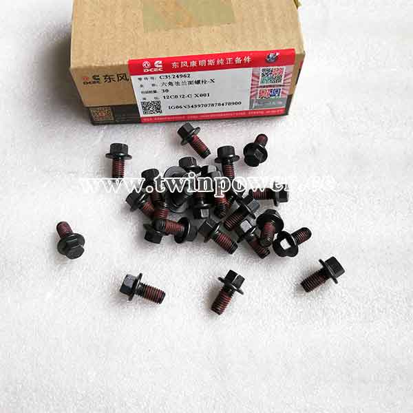 Cummins Hex Flange Head Cap Screw C3924962,DCEC