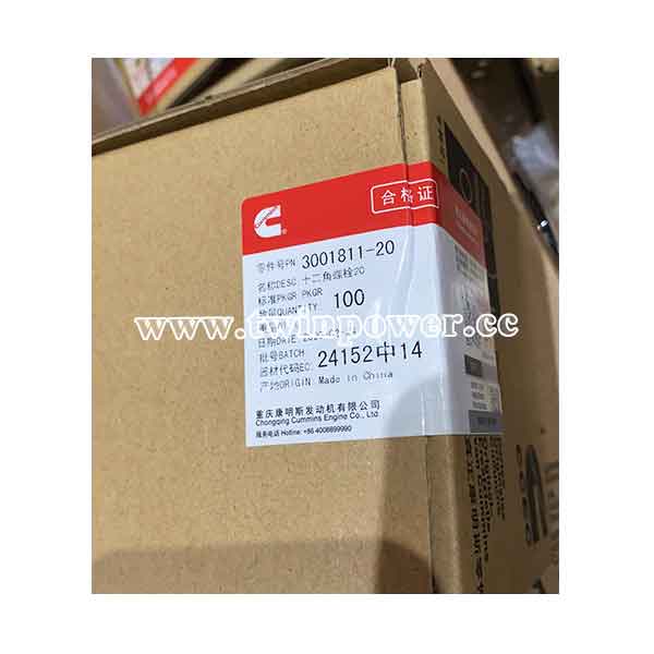 Cummins Twelve Point Cap Screw 3001811-20,CCEC