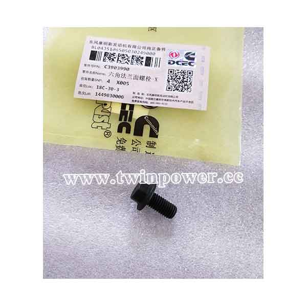 Cummins Hexagon Flange Head Cap Screw C3903990,DCEC
