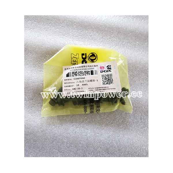 Cummins Hexagon Flange Head Cap Screw C3907860,DCEC